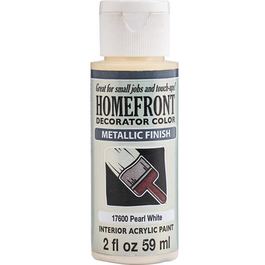 Homefront Metallic Pearl White Hobby Paint 2 oz
