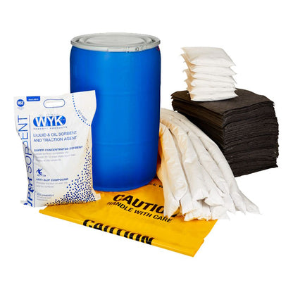 WYK Sorbents Larger Spill Drum Kits