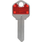 HILLMAN ColorPlus House/Office Key Blank Single Red