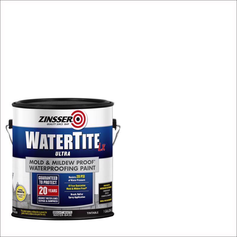 Zinsser WaterTite Bright White Smooth Waterproofing Paint 1 gal