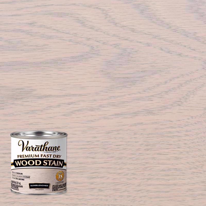 Varathane Premium Sun Bleached Oil-Based Fast Dry Wood Stain 1/2 pt ...