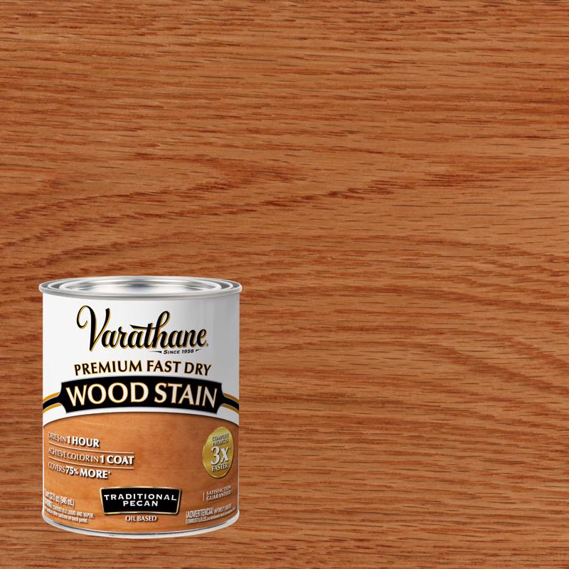 Varathane Premium Traditional Pecan Oil-Based Fast Dry Wood Stain 1 qt
