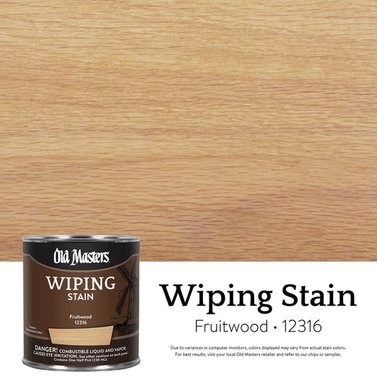 Old Masters Semi-Transparent Fruitwood Oil-Based Wiping Stain 1/2 pt