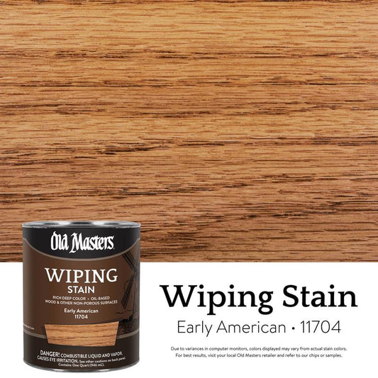 Old Masters Semi-Transparent Early American Oil-Based Wiping Stain 1 qt