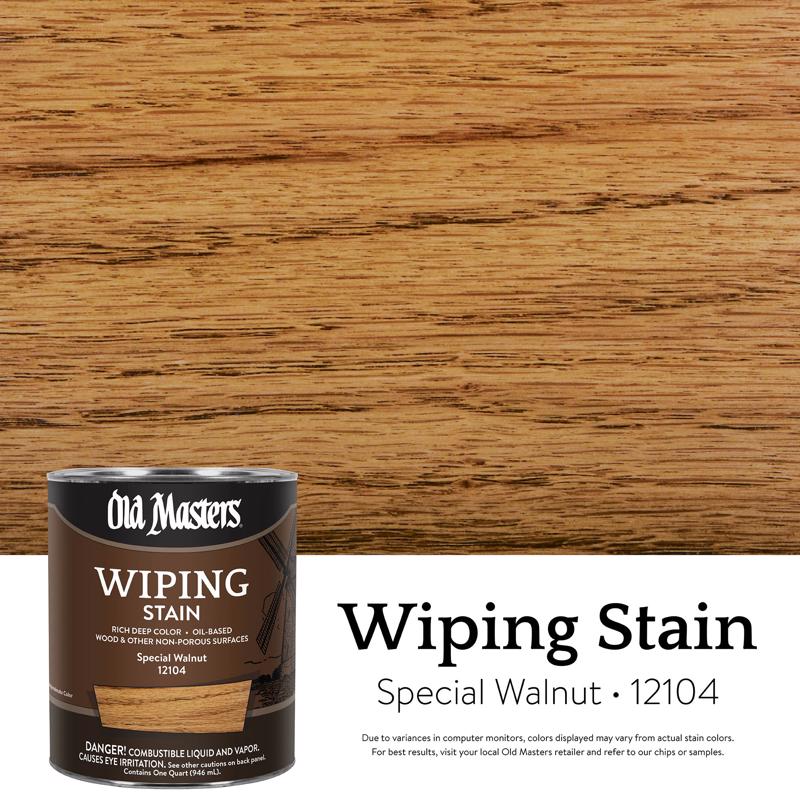 Old Masters Semi-Transparent Special Walnut Oil-Based Wiping Stain 1 qt