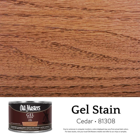 Old Masters Semi-Transparent Cedar Oil-Based Alkyd Gel Stain 1 pt