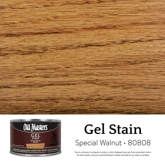 Old Masters Semi-Transparent Special Walnut Oil-Based Alkyd Gel Stain 1 pt