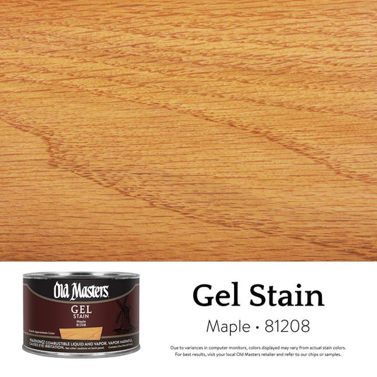 Old Masters Semi-Transparent Maple Oil-Based Alkyd Gel Stain 1 pt