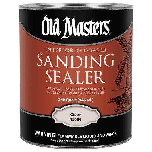 Old Masters Low Satin Clear Oil-Based Sanding Sealer 1 qt