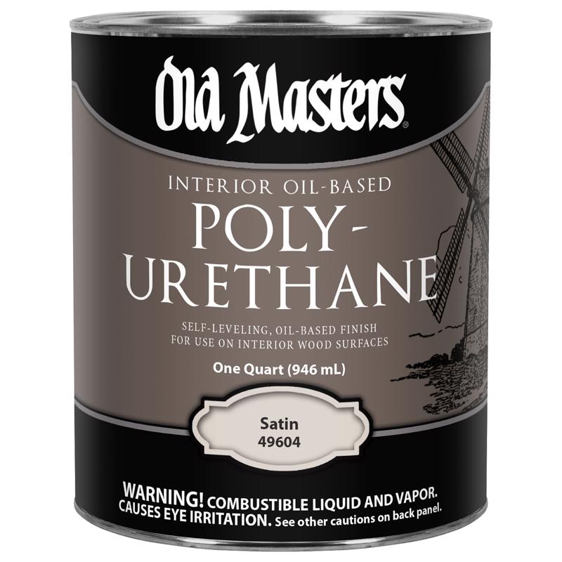 Old Masters Satin Clear Oil-Based Polyurethane 1 qt