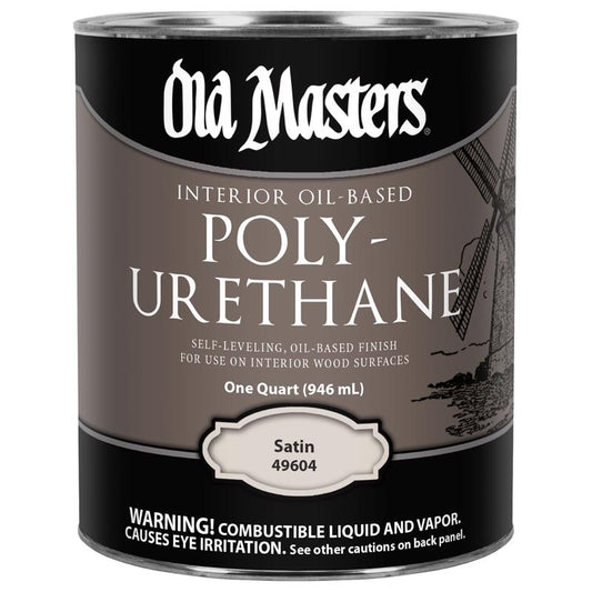 Old Masters Satin Clear Oil-Based Polyurethane 1 qt