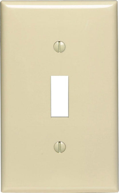 Leviton Ivory 1 gang Nylon Toggle Wall Plate 1 pk