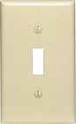 Leviton Ivory 1 gang Nylon Toggle Wall Plate 1 pk