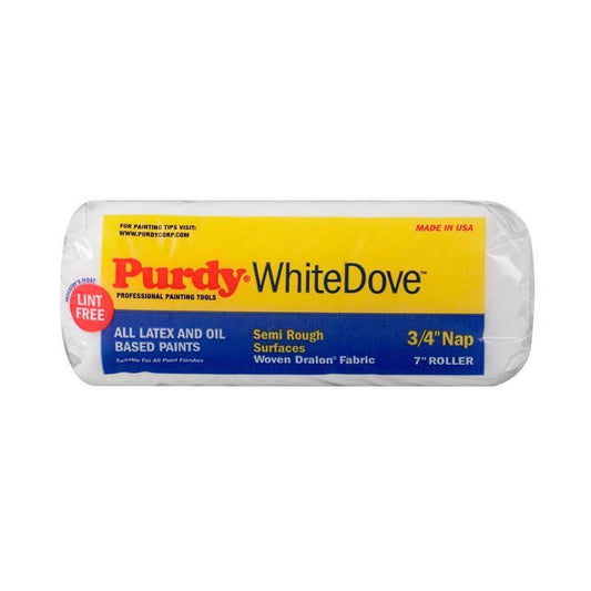 Purdy White Dove Woven Fabric 7 in. W X 3/4 in. Paint Roller Cover 1 pk