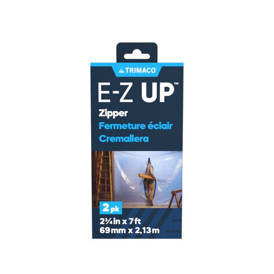 Trimaco E-Z UP 2-3/4 in. W X 7 ft. L Plastic Adhesive Zipper