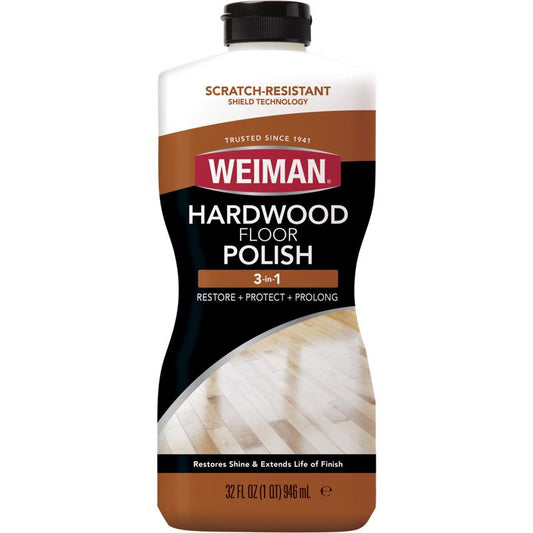 Weiman High Traffic High Gloss Hardwood Floor Polish & Restorer Liquid 32 oz