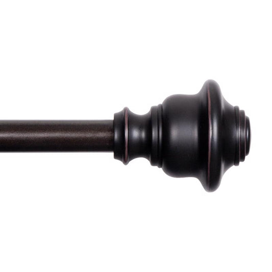 Kenney Fast Fit Weathered Brown Modern/Contemporary Curtain Rod 36 in. L X 66 in. L