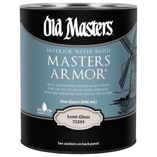 Old Masters Masters Armor Semi-Gloss Clear Water-Based Floor Finish 1 qt