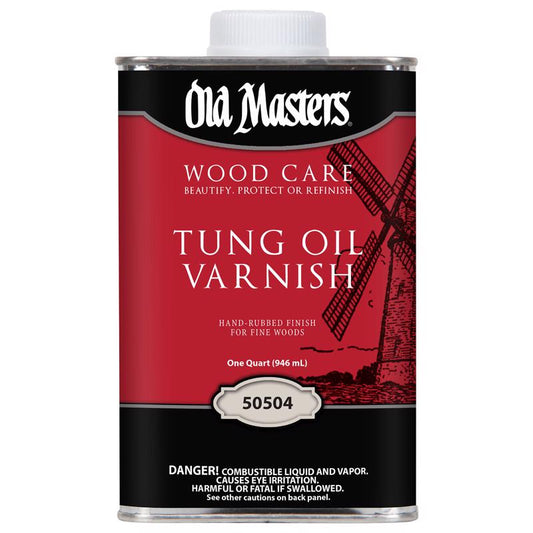 Old Masters Wood Care Clear Tung Oil Varnish 1 qt