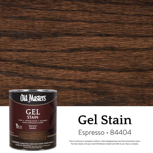 Old Masters Semi-Transparent Espresso Oil-Based Alkyd Gel Stain 1 qt