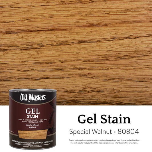 Old Masters Semi-Transparent Special Walnut Oil-Based Alkyd Gel Stain 1 qt