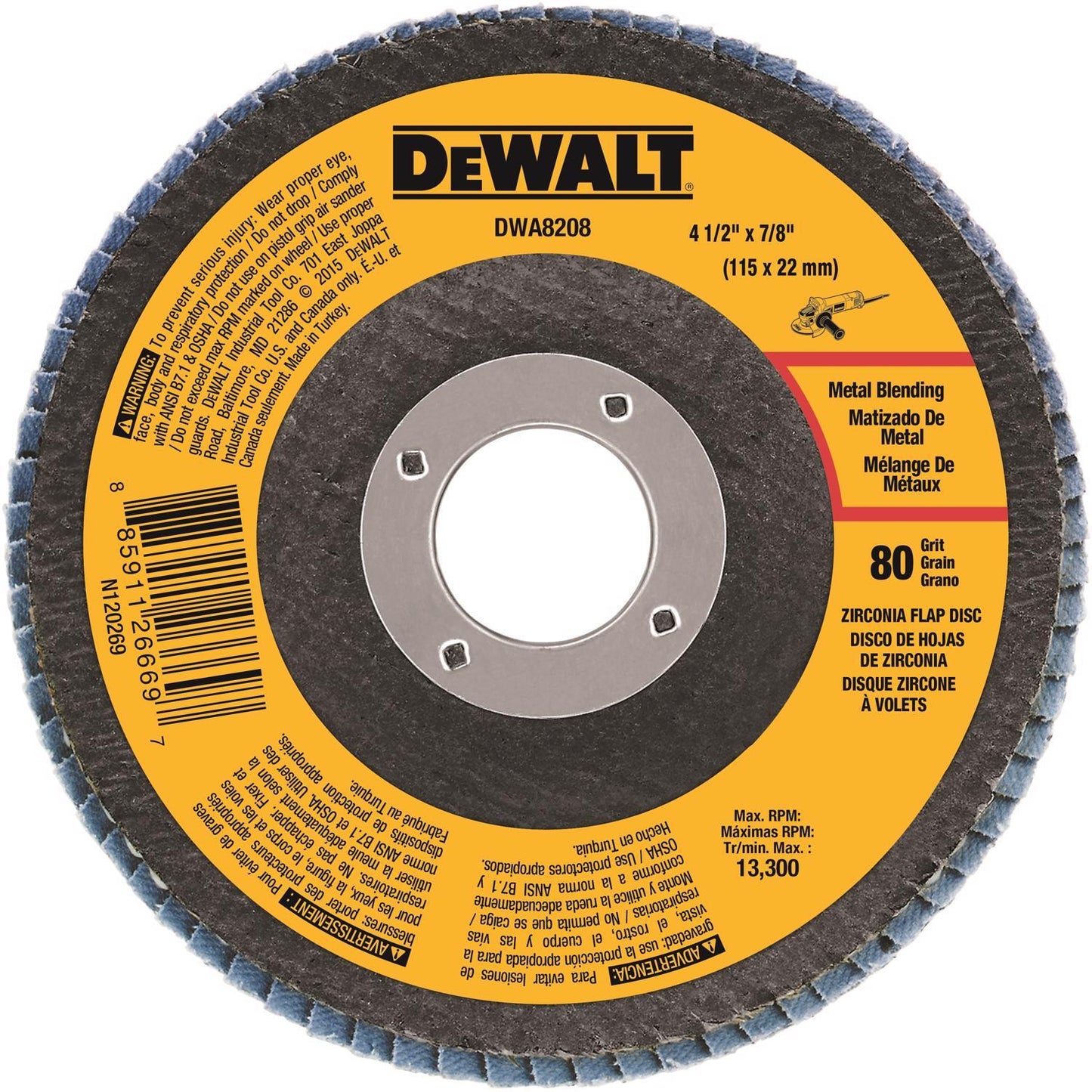 DW FLP DISC 80G 4-1/2"