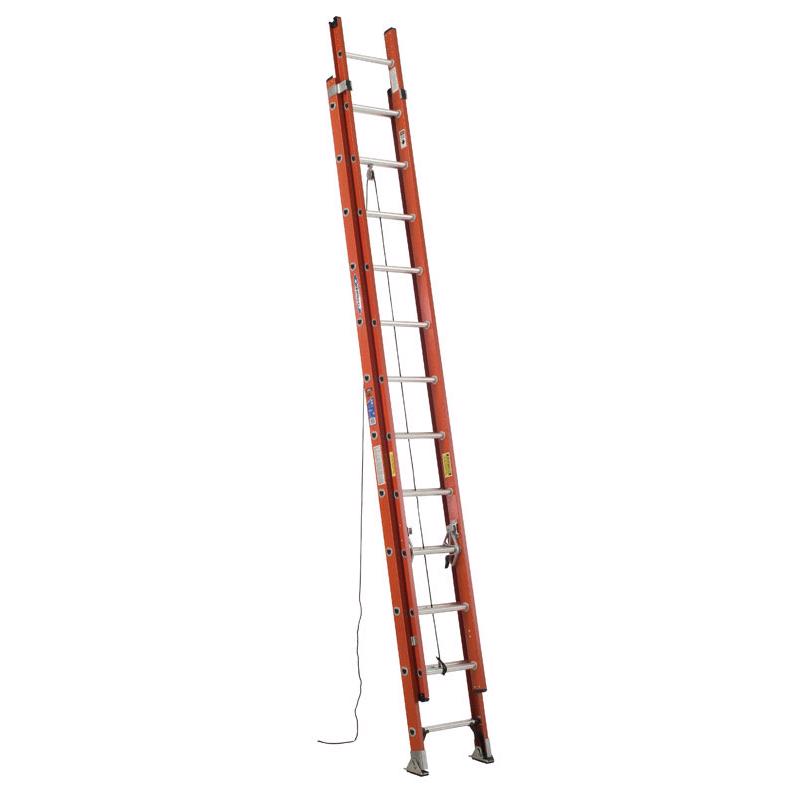 Werner 24 ft. H Fiberglass Extension Ladder Type IA 300 lb. cap.