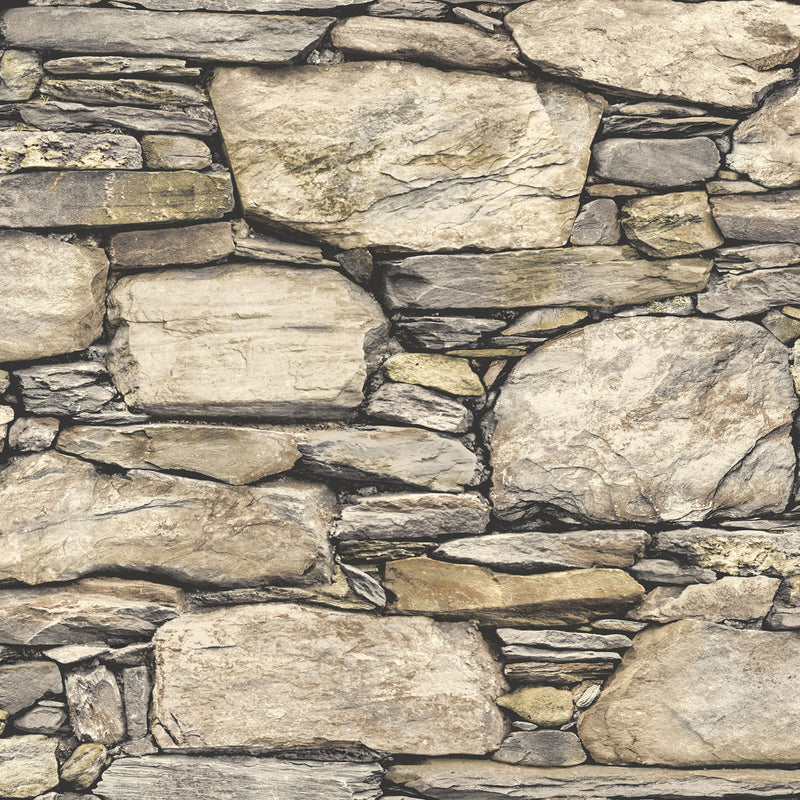 NuWallpaper 20.5 in. W X 216 in. L Hadrian Stone Peel and Stick Wallpaper