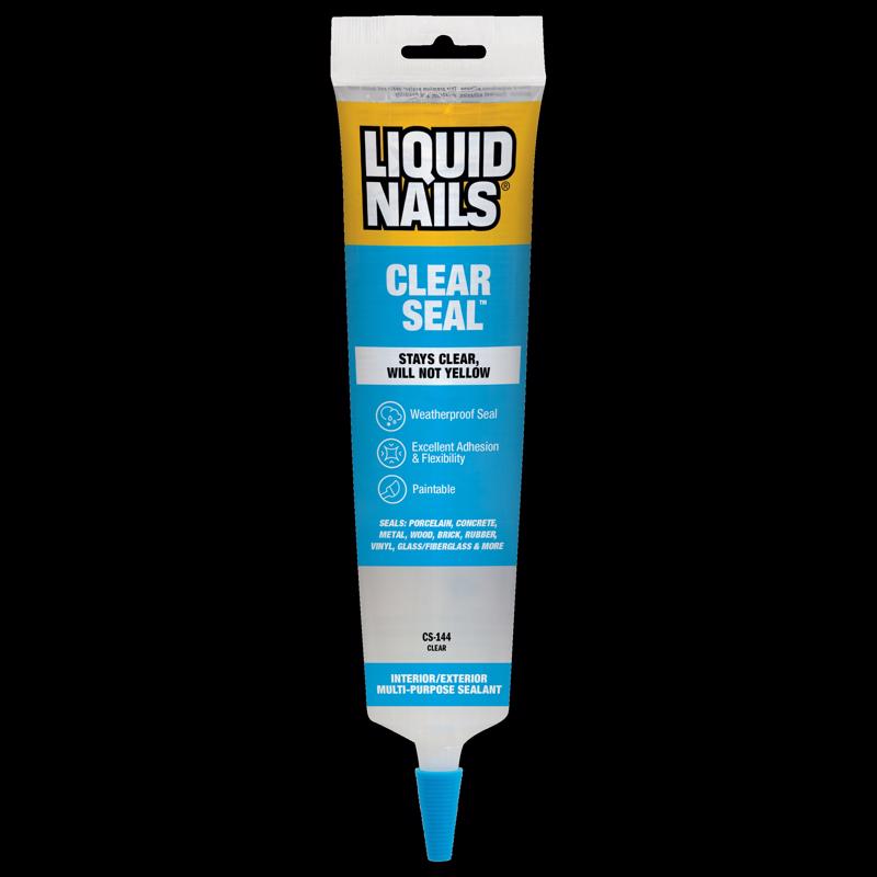 Liquid Nails Low Strength Rubber Clear Sealant 5.5 oz