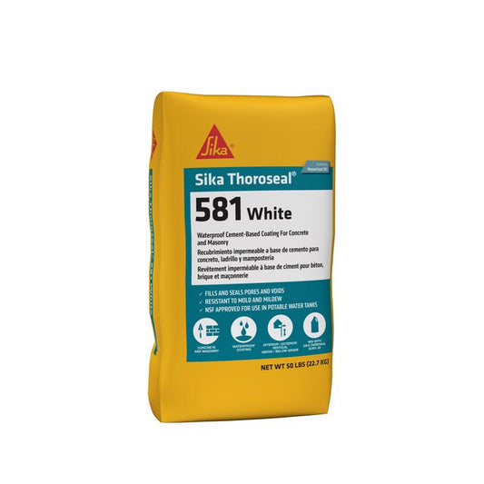 BASF MasterSeal 581 White Cement-Based Waterproof Coating 50 lb