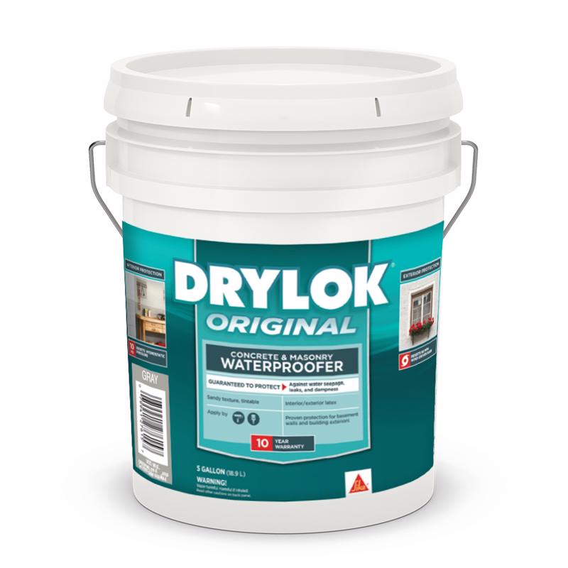 DRYLOK Gray Flat Latex Masonry Waterproofer 5 gal
