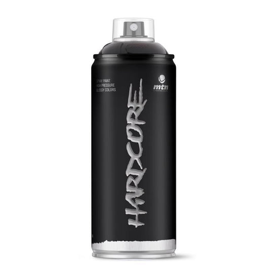 MTN Hardcore Gloss Black Spray Paint 400 ml