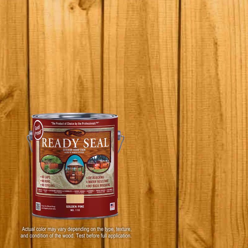 Ready Seal Goof Proof Semi-Transparent Flat Golden Pine Oil-Based Penetrating Wood Stain/Sealer 1 ga