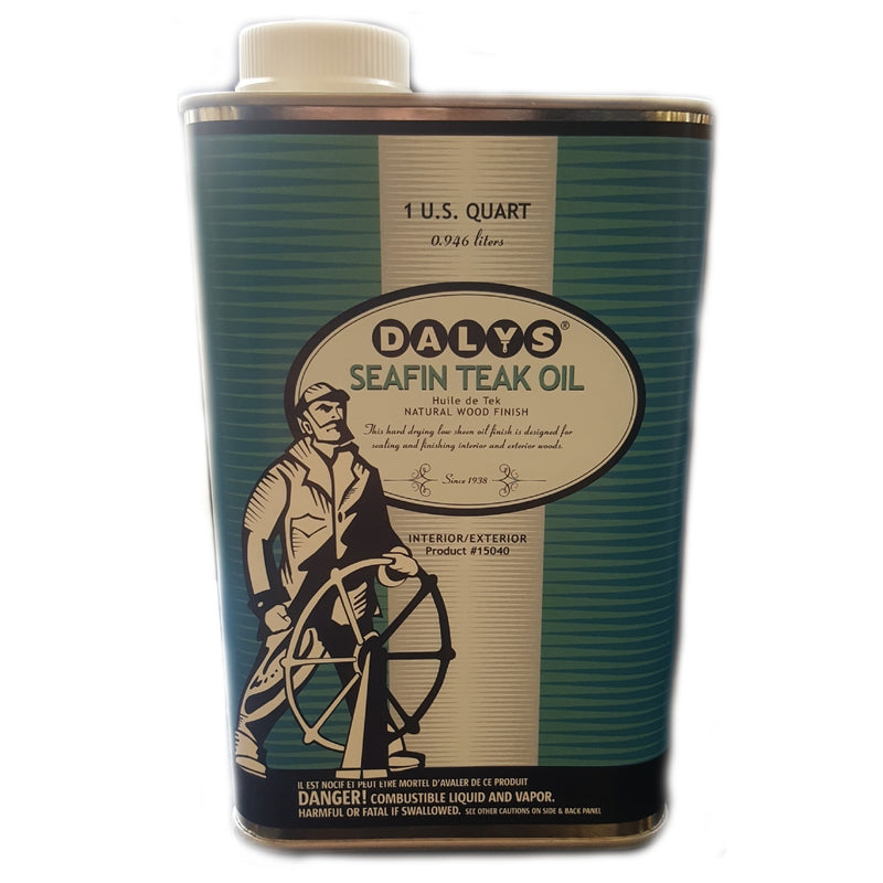 Dalys SeaFin Amber Transparent Teak Oil Finish 1 qt
