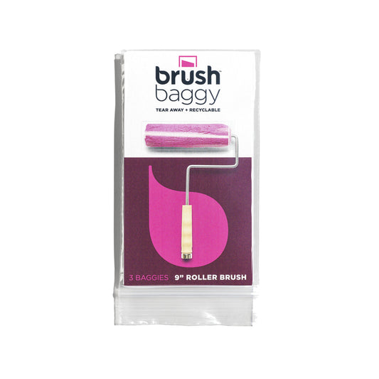 BrushBaggy 6 in. W X 12.75 in. L Clear Polypropylene Paint Roller Cover Baggy