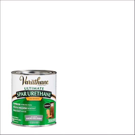 Varathane Ultimate Semi-Gloss Clear Transparent Oil-Based Spar Urethane 1 qt
