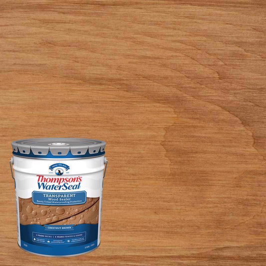 Thompson's WaterSeal Transparent Chestnut Brown Water-Based Acrylic/Alkyd/Urethane Waterproofing Woo