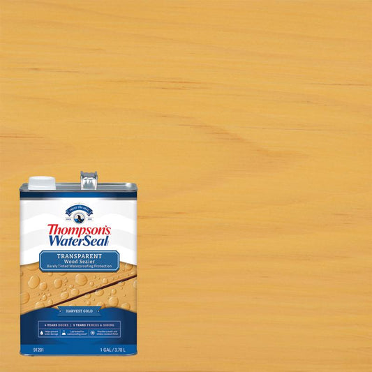 Thompson's WaterSeal Transparent Harvest Gold Water-Based Acrylic/Alkyd/Urethane Waterproofing Wood