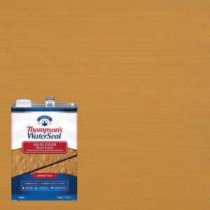 Thompson's WaterSeal Solid Harvest Gold Water-Based Acrylic/Alkyd/Urethane Waterproofing Wood Stain TH.093401-16, Pack of 4