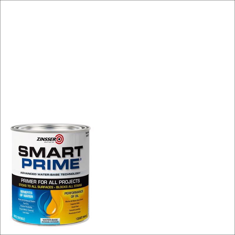 Zinsser Smart Prime White Water-Based Primer 1 qt