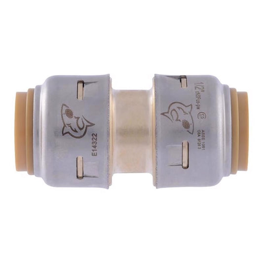 SharkBite Push to Connect 1/2 in. PTC each X 1/2 in. D Brass Coupling