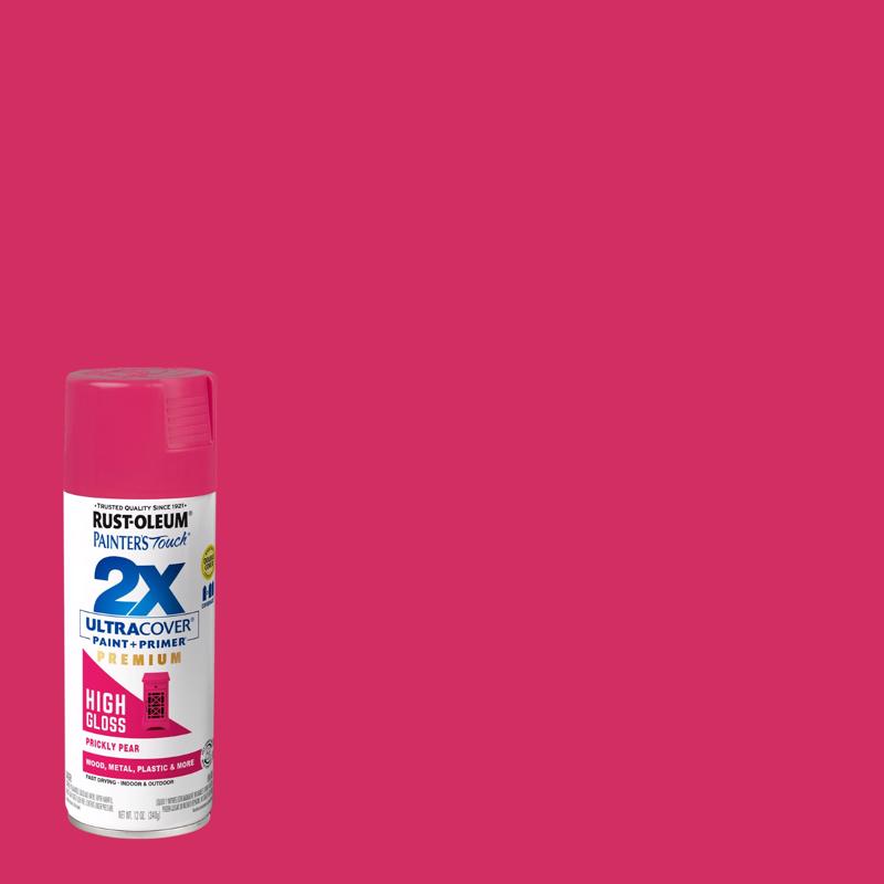 Rust-Oleum Painter's Touch High-Gloss Prickly Pear Paint+Primer Spray Paint 12 oz