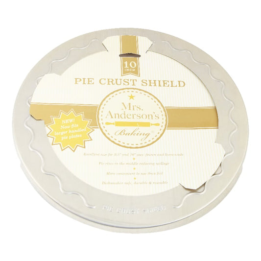 Mrs. Anderson's Baking Baking 10 in. L Pie Crust Shield Silver