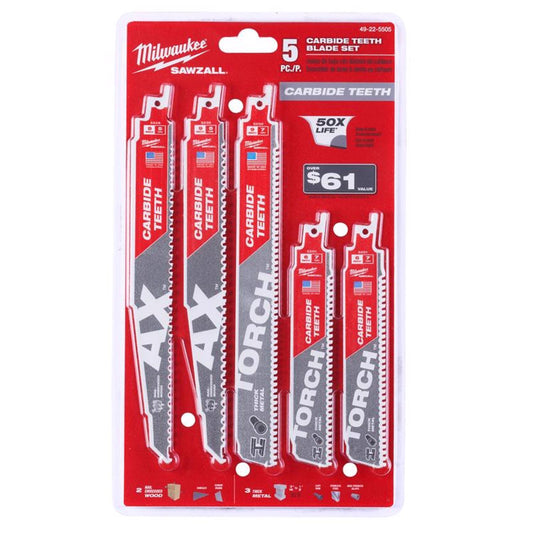 Mw Recip Blade Set 5Pc