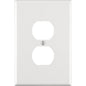 Leviton White 1 gang Thermoset Plastic Duplex Wall Plate 1 pk