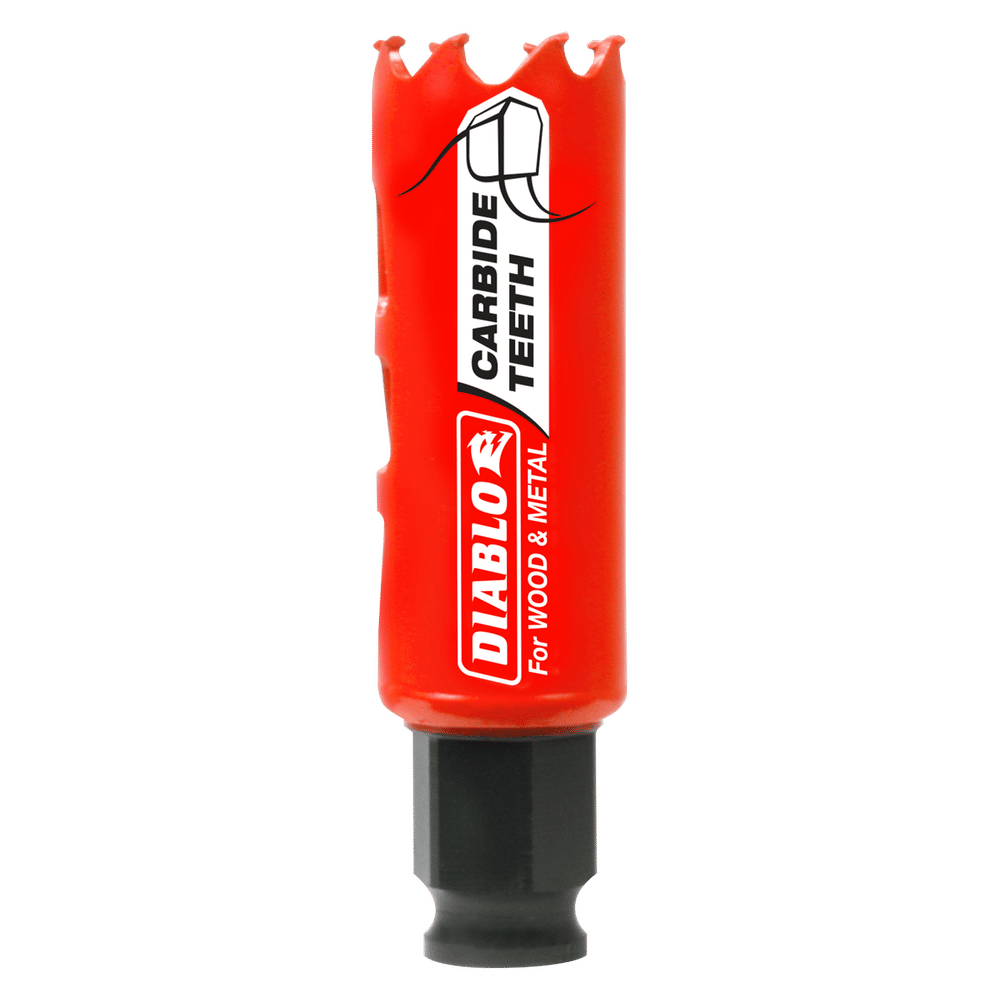 Diablo Snap-Lock Plus 1 in. Carbide Tipped 2-3/8 in. L X 3/8 in. D Hole Saw