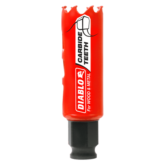 Diablo Snap-Lock Plus 1 in. Carbide Tipped 2-3/8 in. L X 3/8 in. D Hole Saw