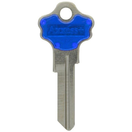 HILLMAN Traditional Key House/Office Key Blank 97 Single For Kwikset Locks Blue/Silver