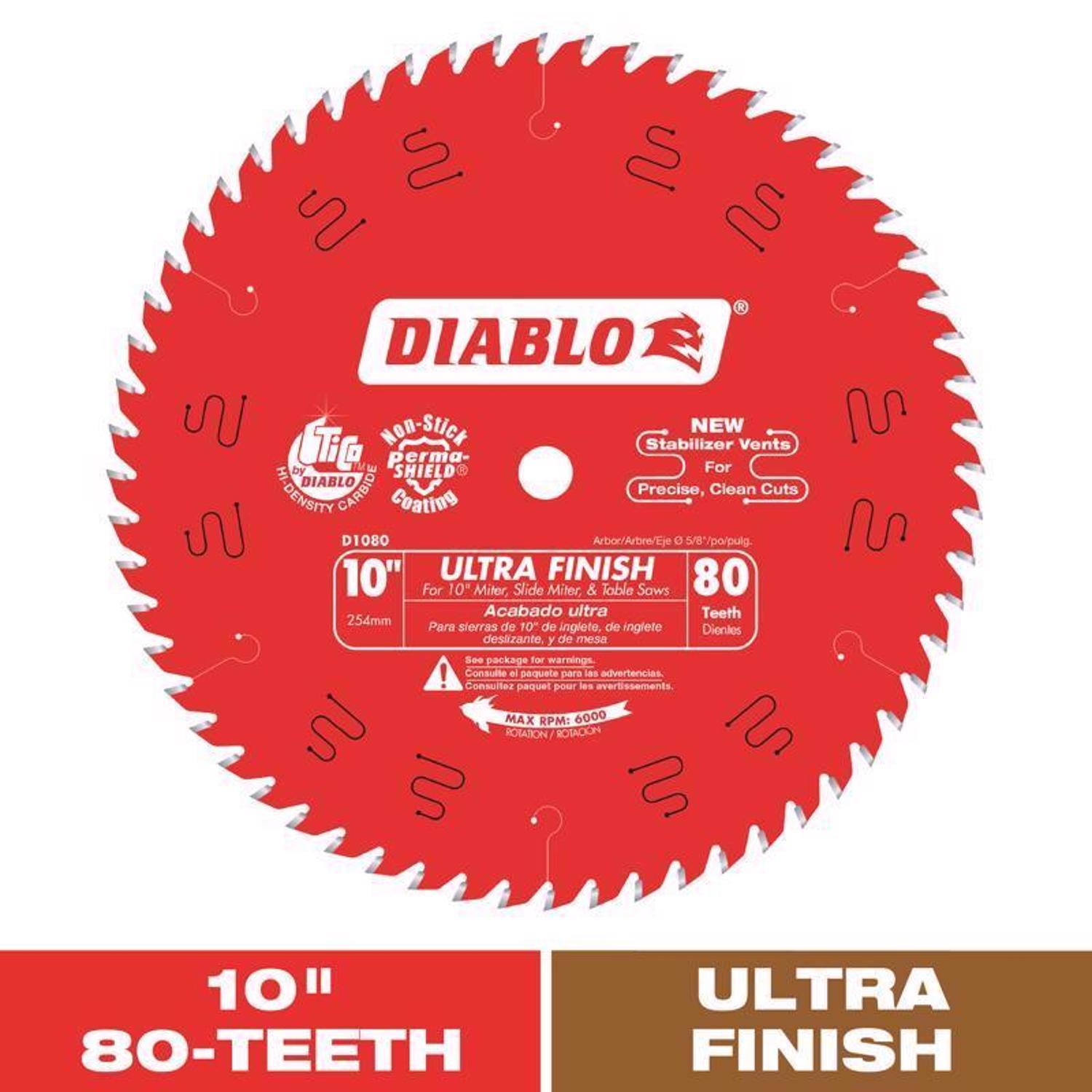 Diab Saw Bld 10"X80T