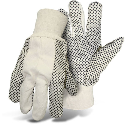 Boss Men's Indoor/Outdoor Dotted Work Gloves White L 1 pair - Image 1
